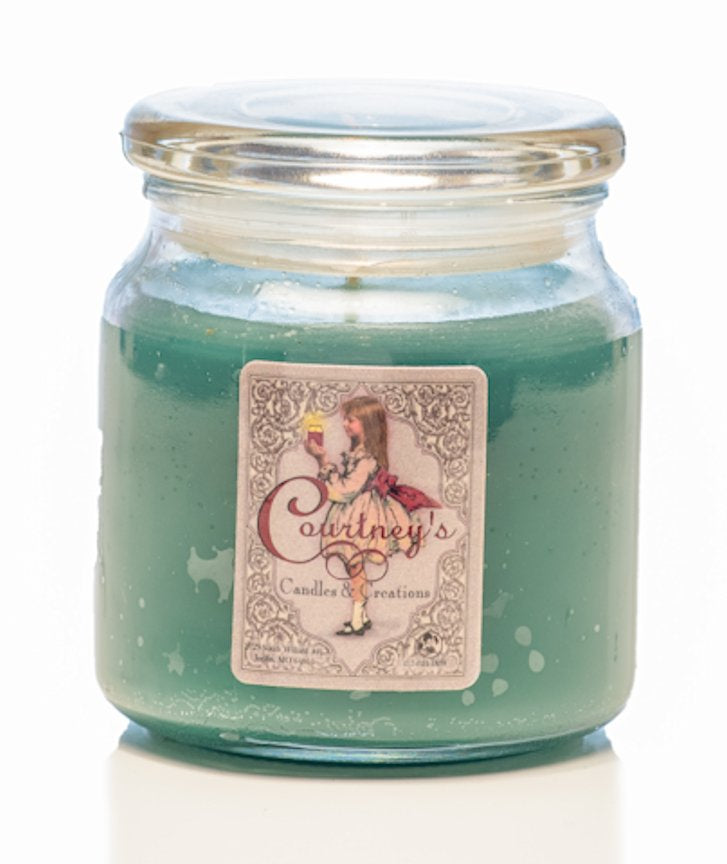 Lemongrass and Eucalyptus - Courtneys Candles Maximum Scented 16oz Medium Jar Candle