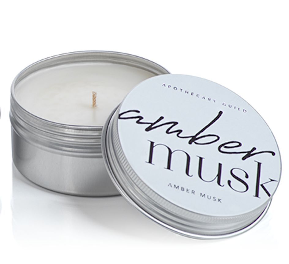 Amber Musk Zodax Apothecary Guild Scented Tin Candle – Courtney Candles ...